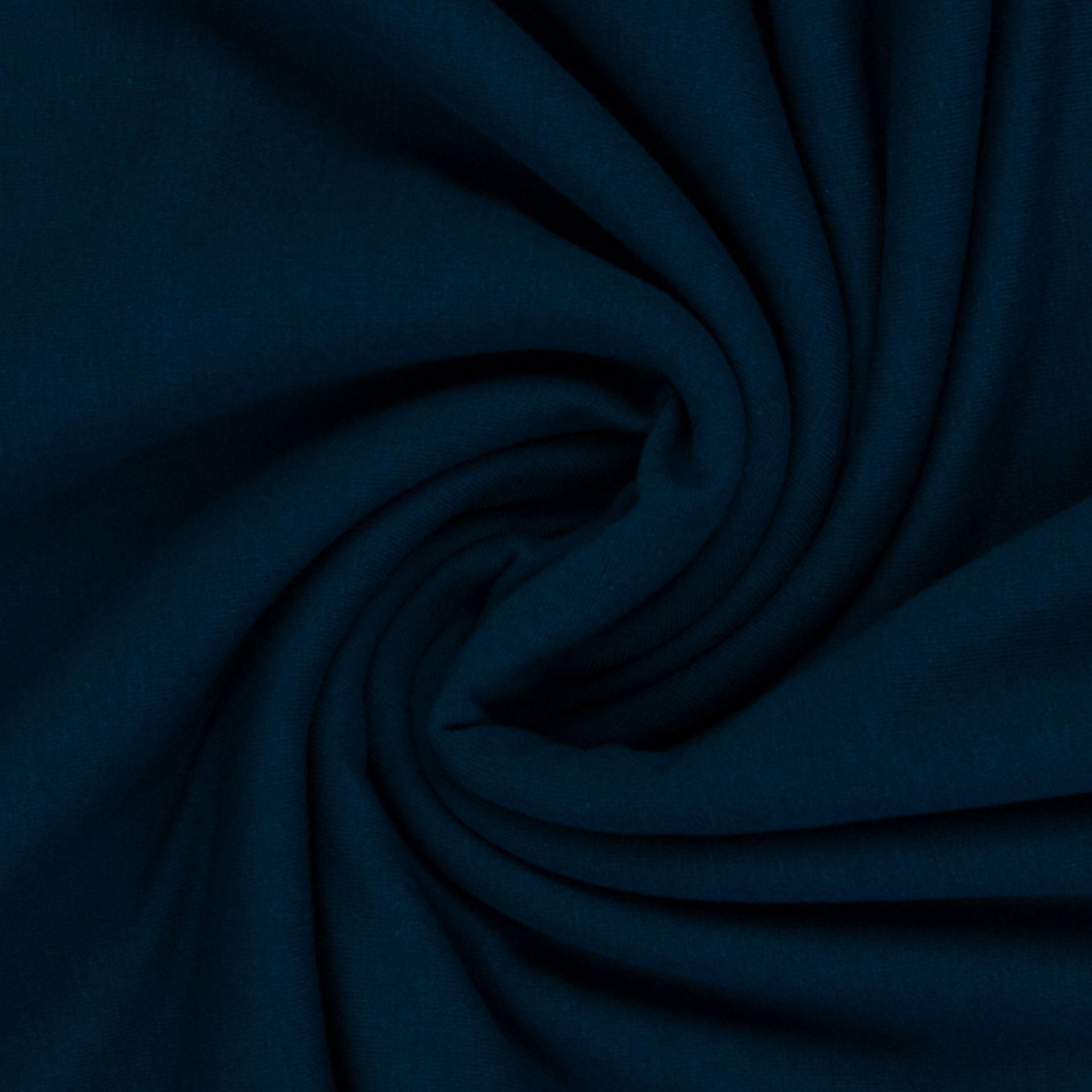 Medium Weight Cotton Loopback Jersey - Ocean