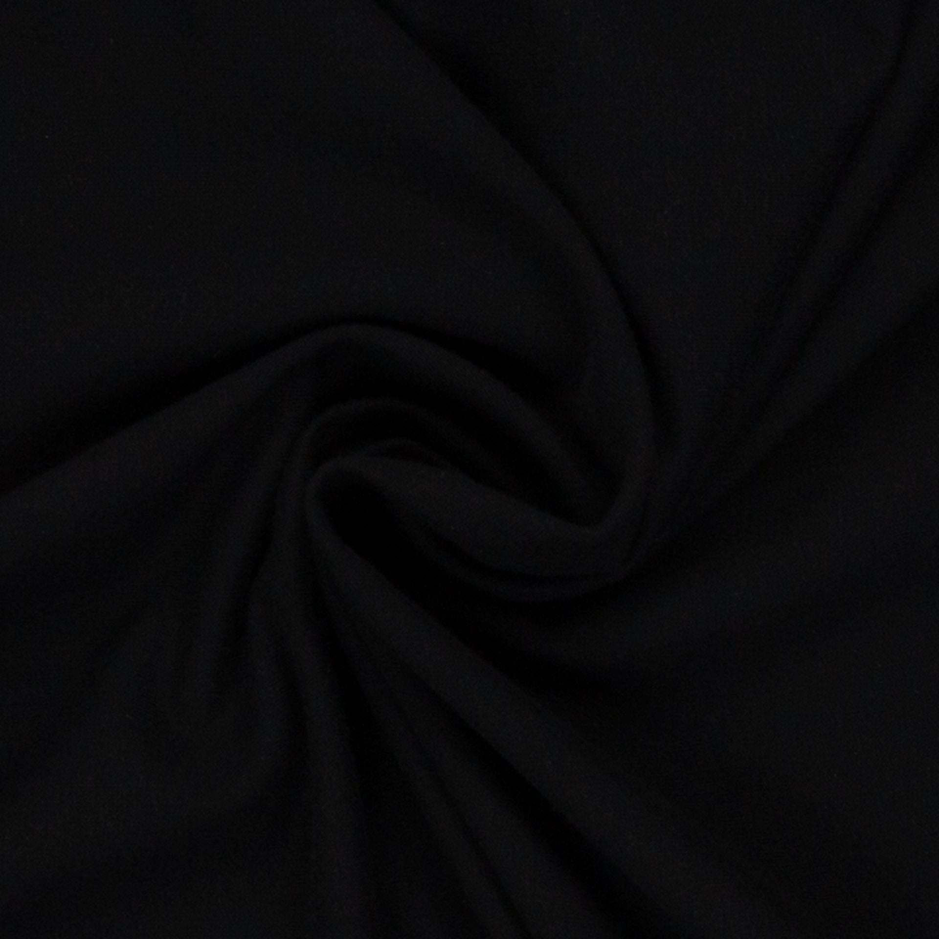 Medium Weight Cotton Terry - Black