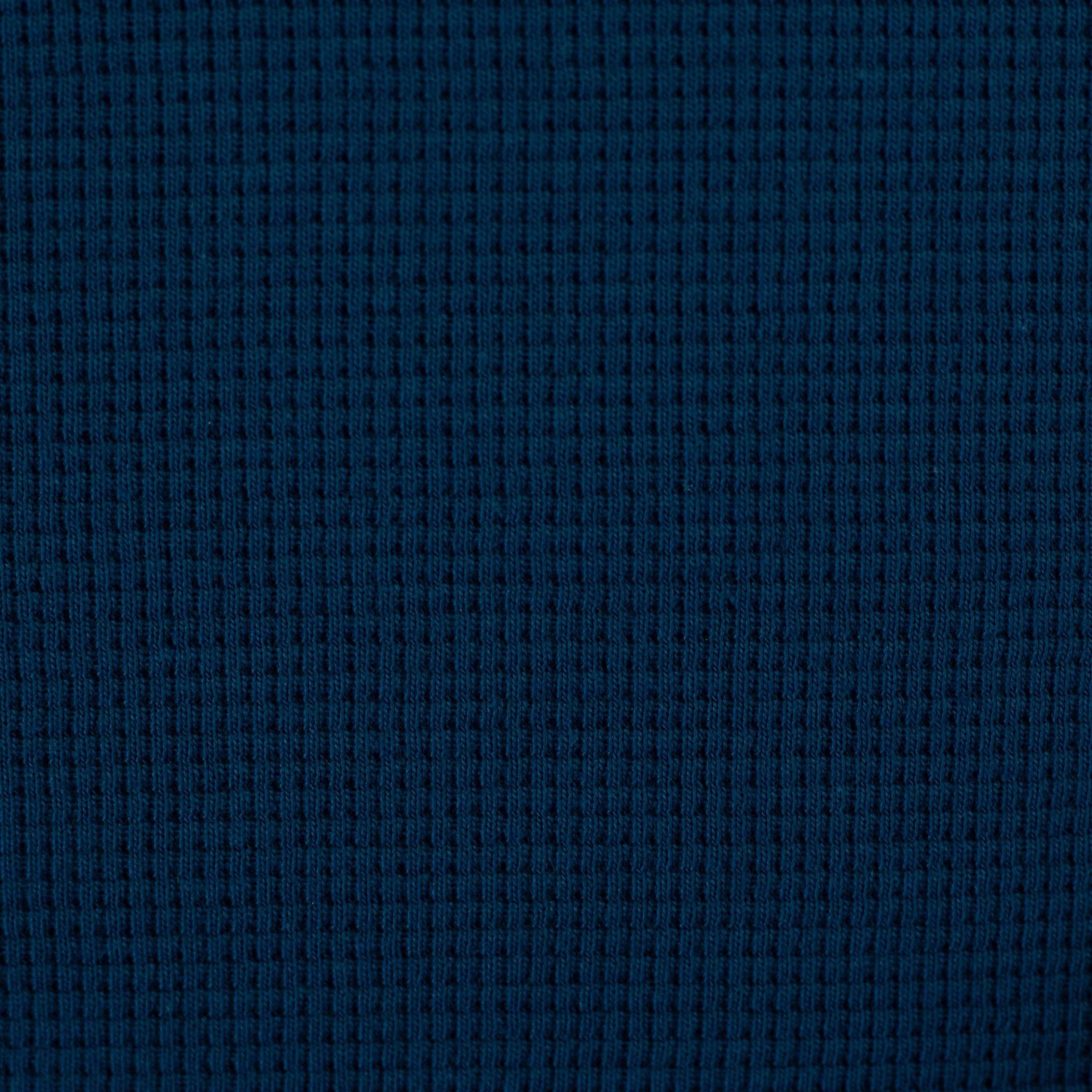 Waffle Jersey - Peacock Blue