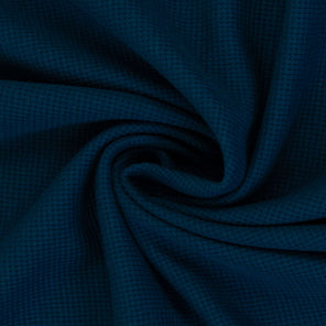 Waffle Jersey - Peacock Blue