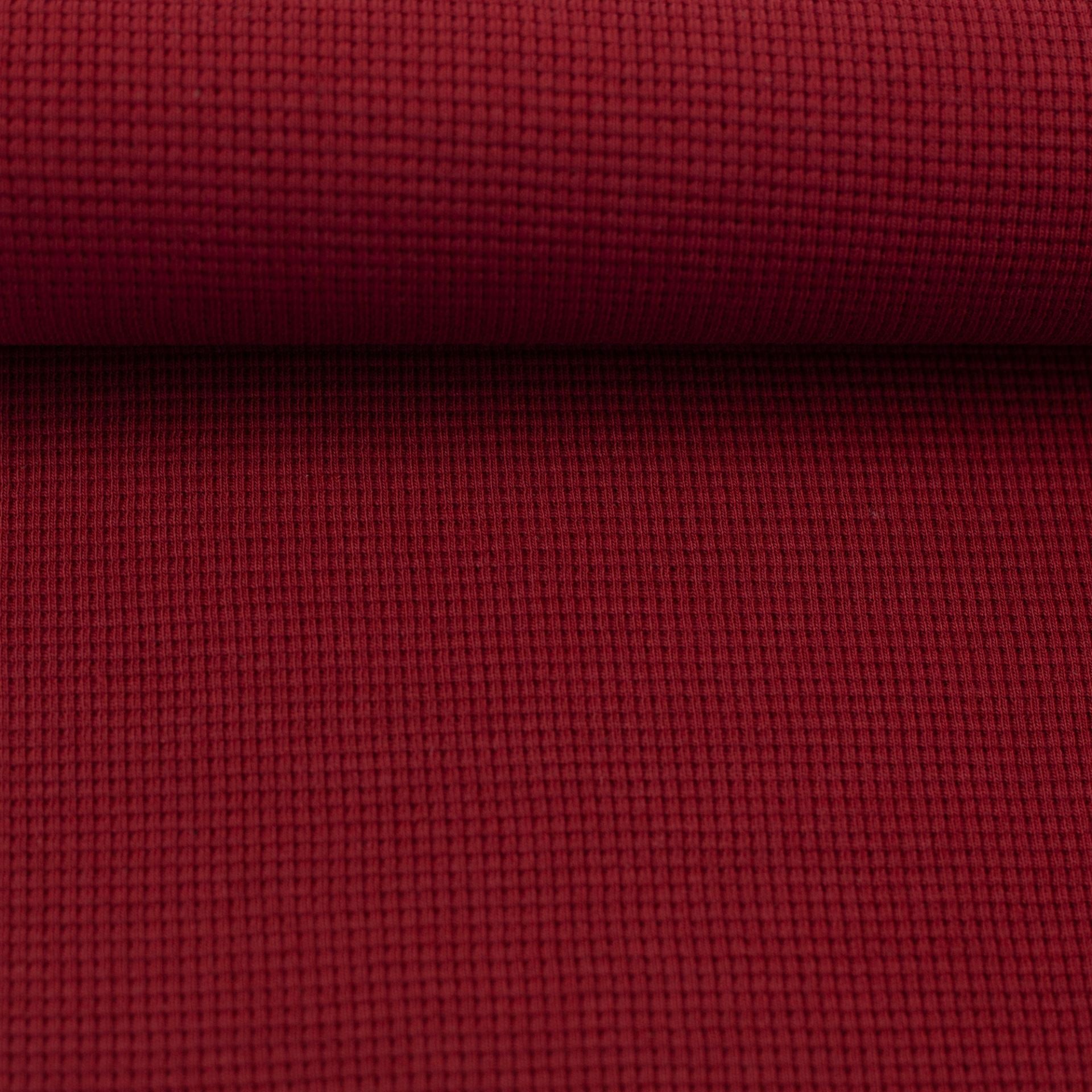 Waffle Jersey - Red Wine