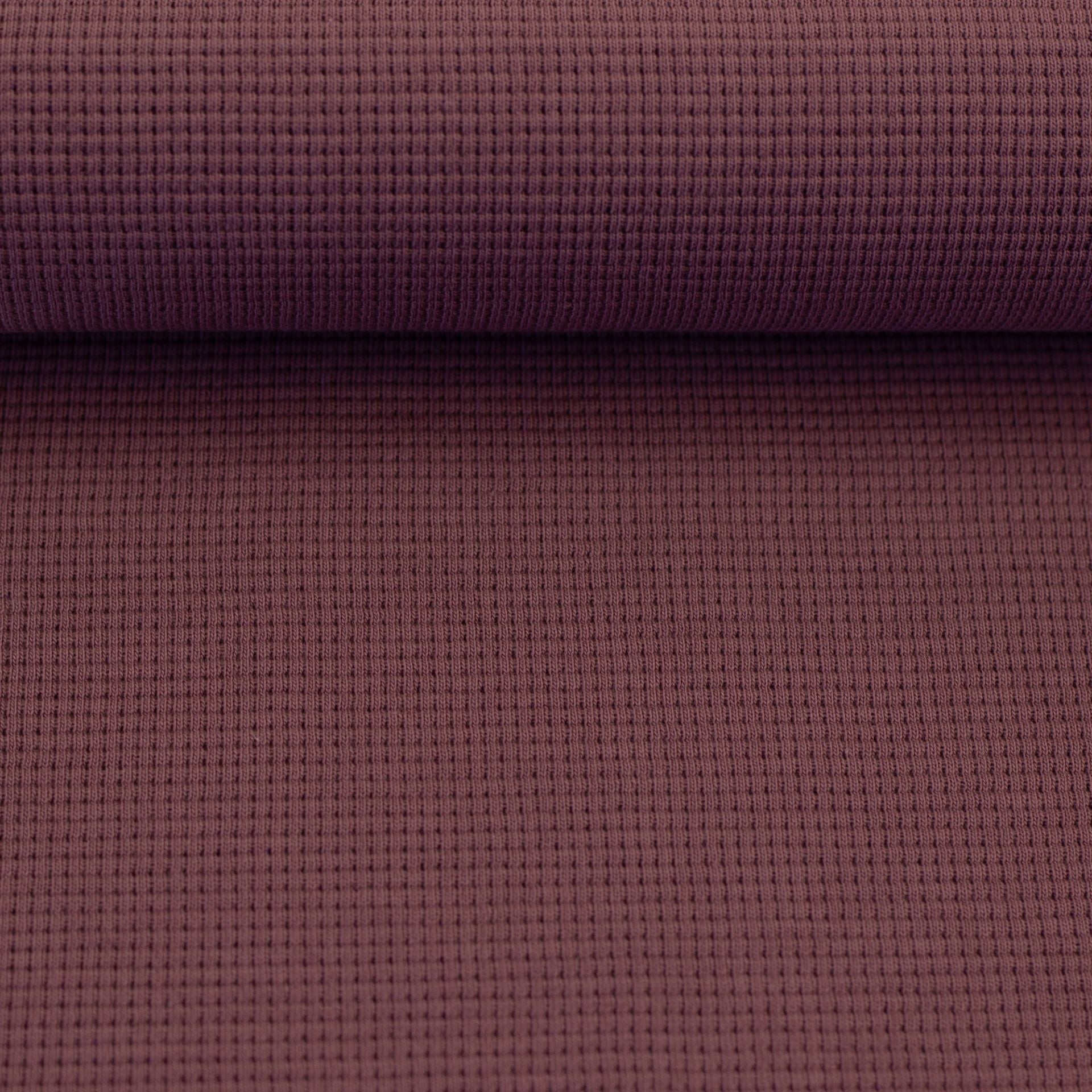 Waffle Jersey - Dark Rose