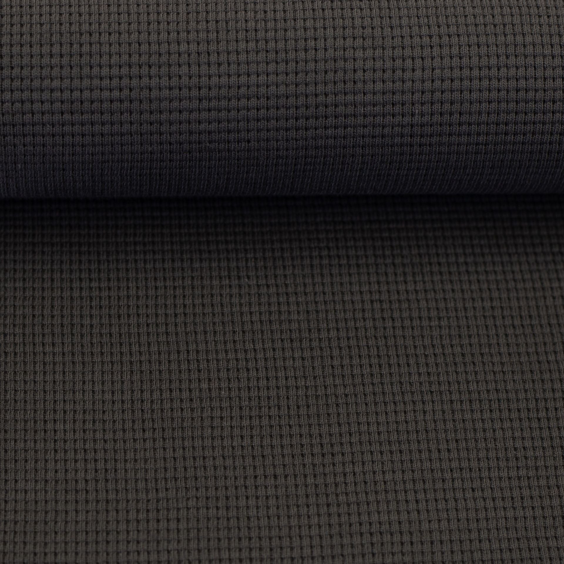 Waffle Jersey - Anthracite Grey