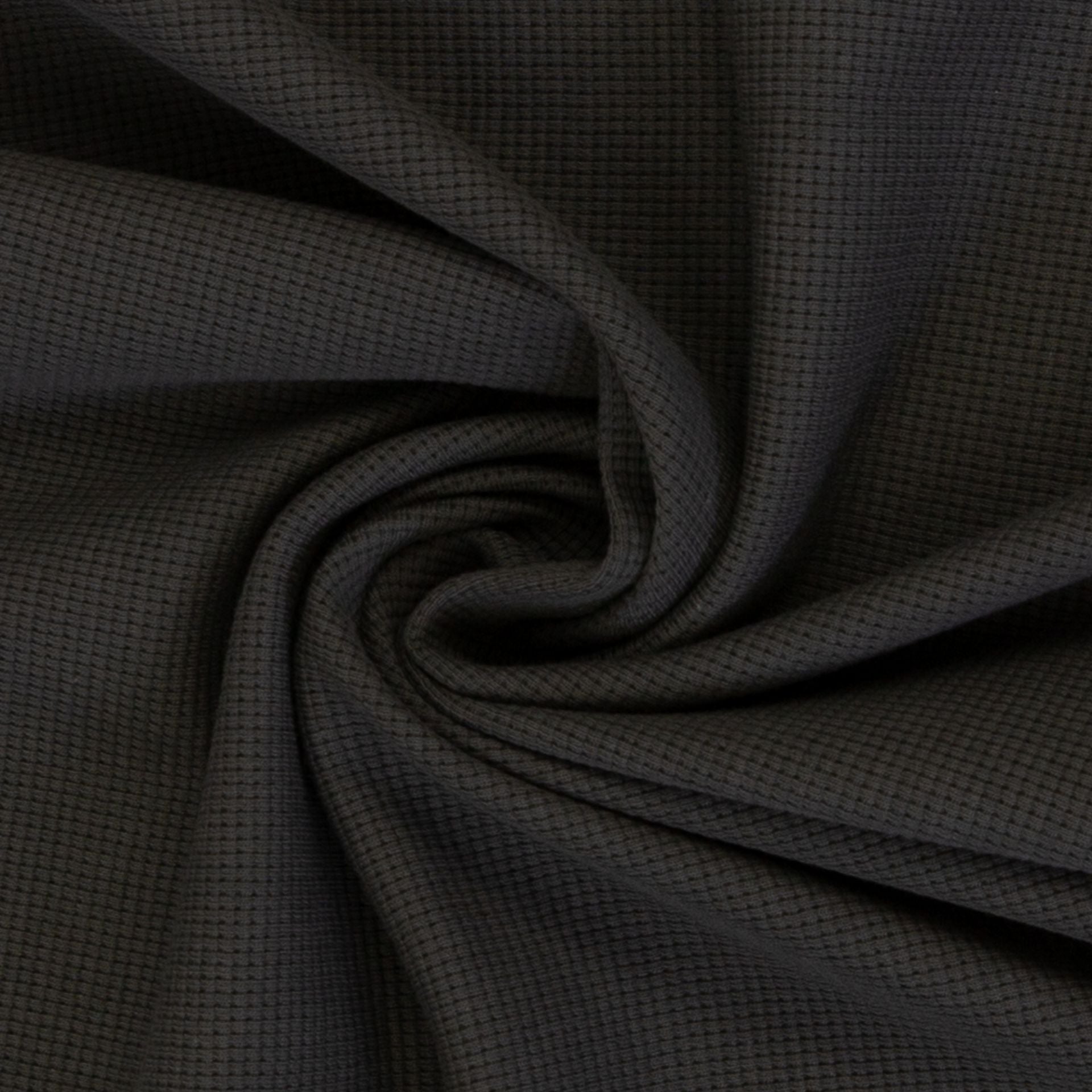 Waffle Jersey - Anthracite Grey