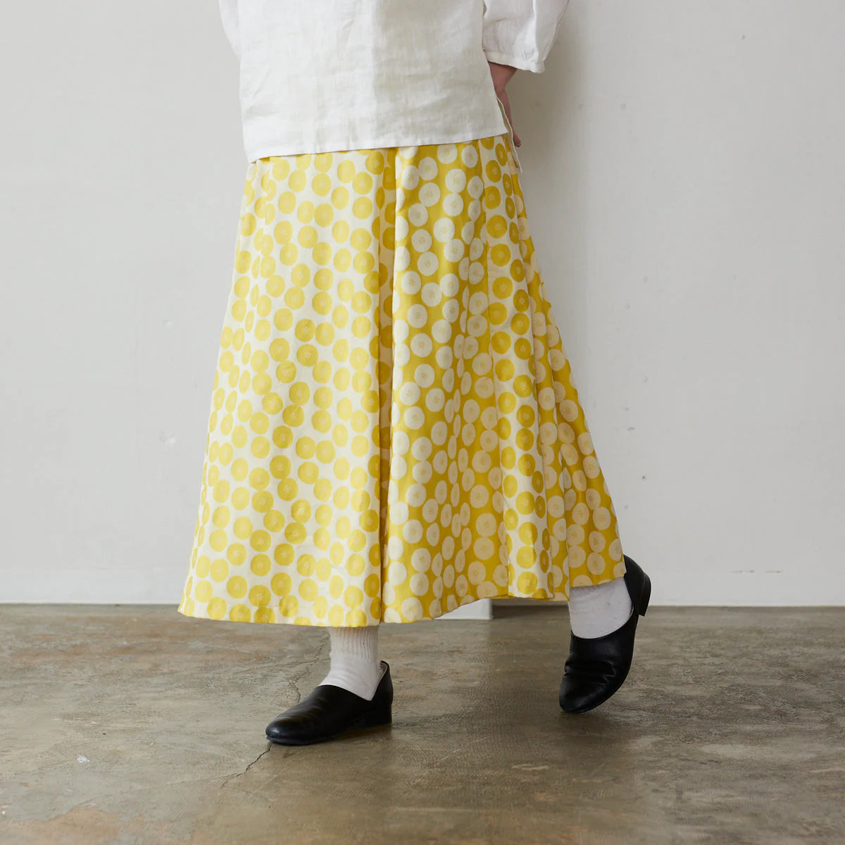 Japanese Cotton Jacquard - Yellow Spots