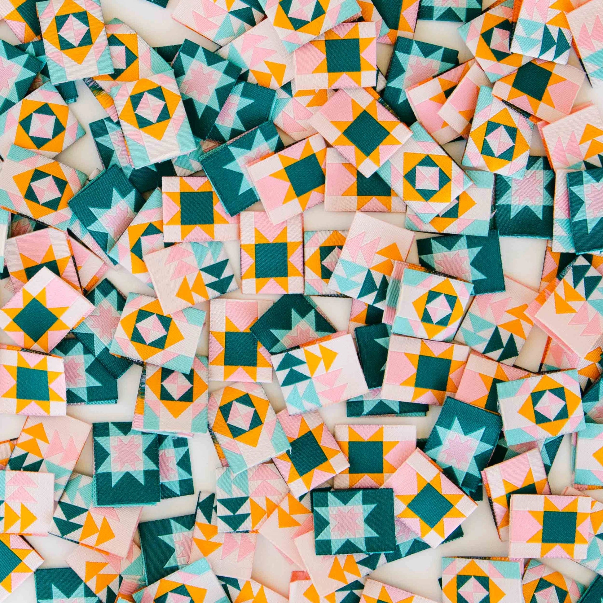 Labels - Sarah Hearts - Quilt Block