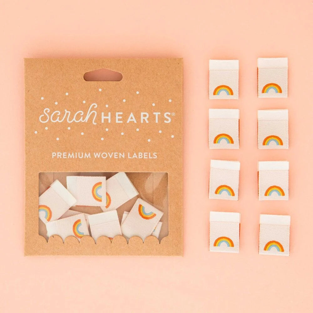 Labels - Sarah Hearts - Mini Rainbow
