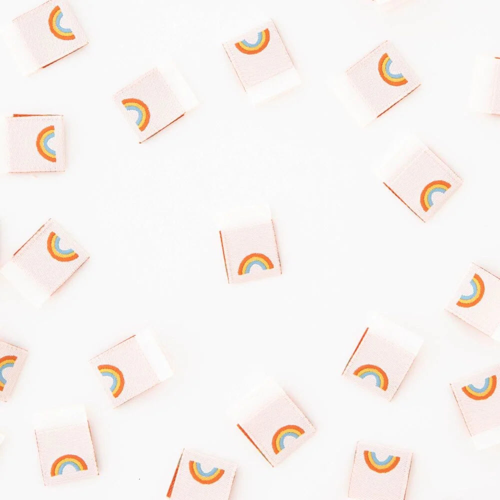Labels - Sarah Hearts - Mini Rainbow