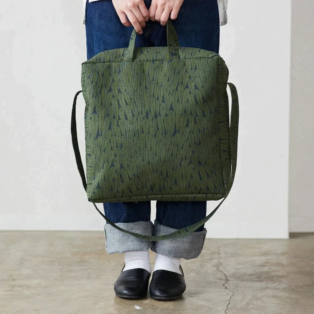 Lightweight Canvas - Bookhou - Leaf - Green
