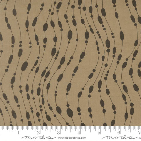 Printed Cotton Poplin - Mira - Whisper - Taupe