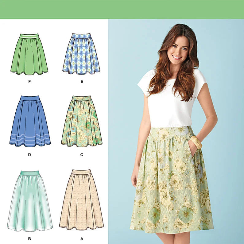 Simplicity - 1369 Misses' Skirts in Three Lengths