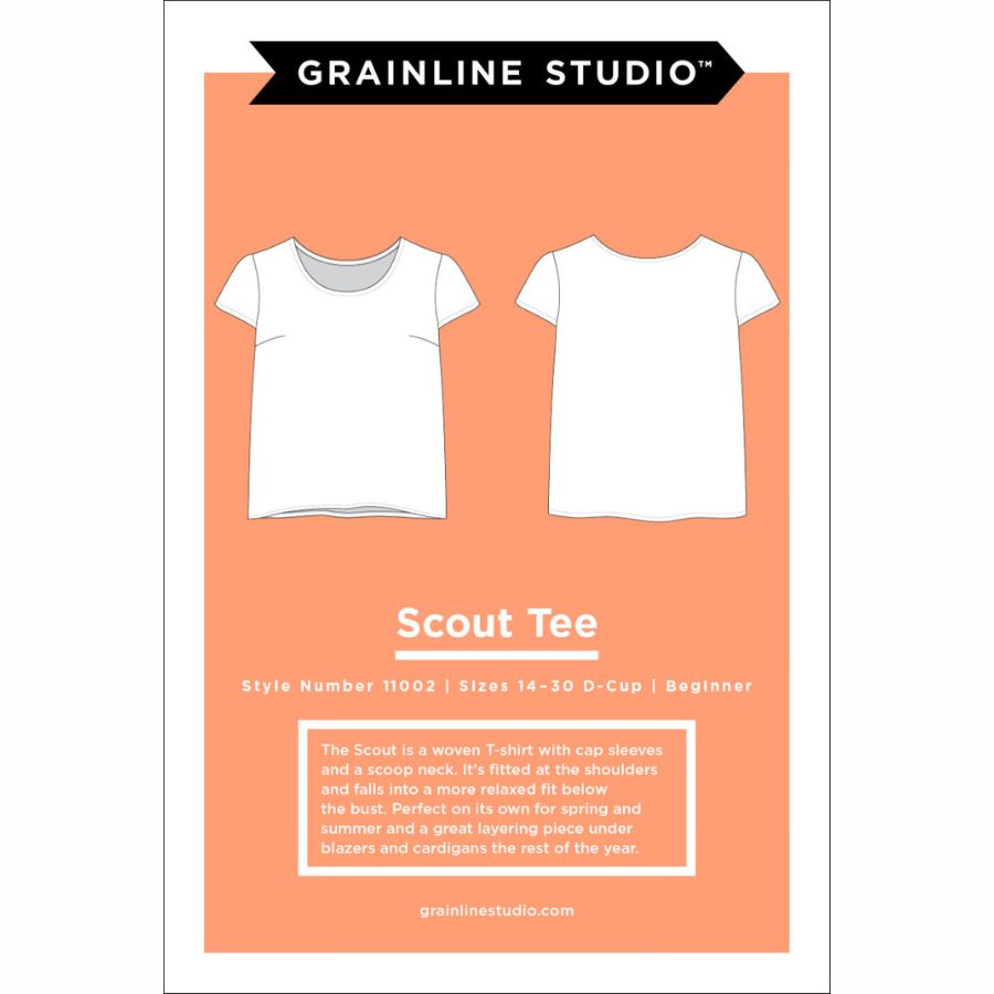 Grainline Studio - Scout Top - Sizes 0-32