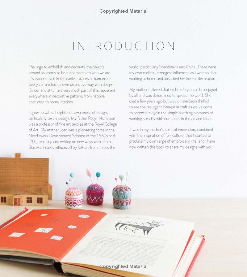 Modern Folk Embroidery - Nancy Nicholson