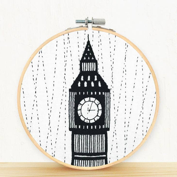 Embroidery and Sage Embroidery Kit - Big Ben