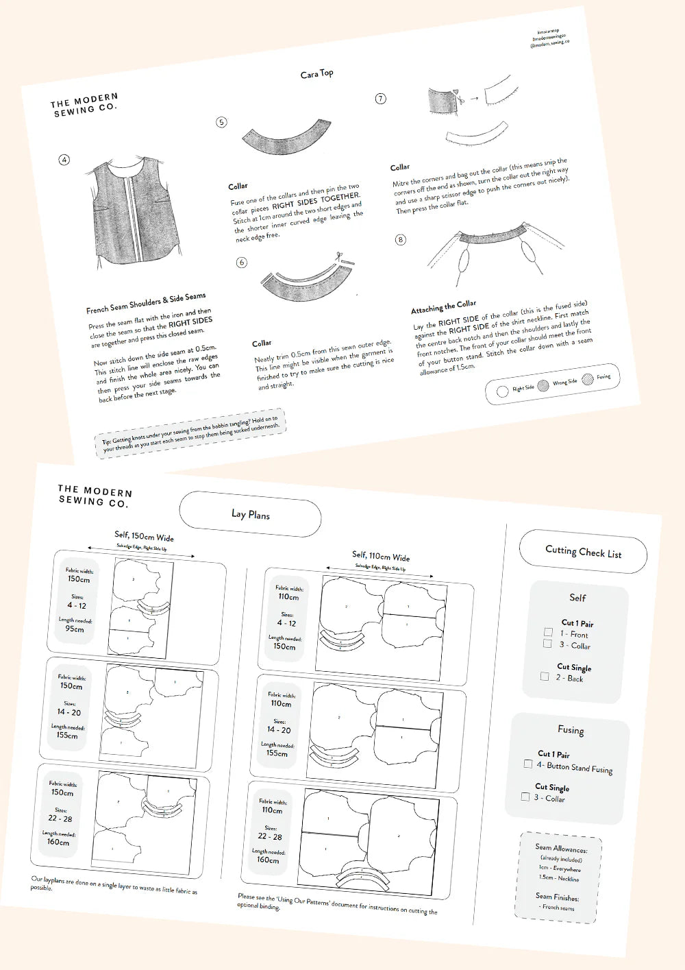 Modern Sewing Company - Cara Top - PDF Pattern