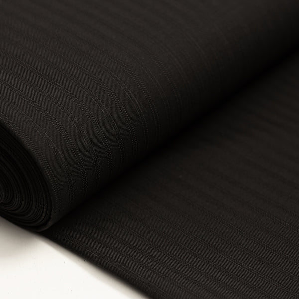 Railroad Wool Suiting - Black