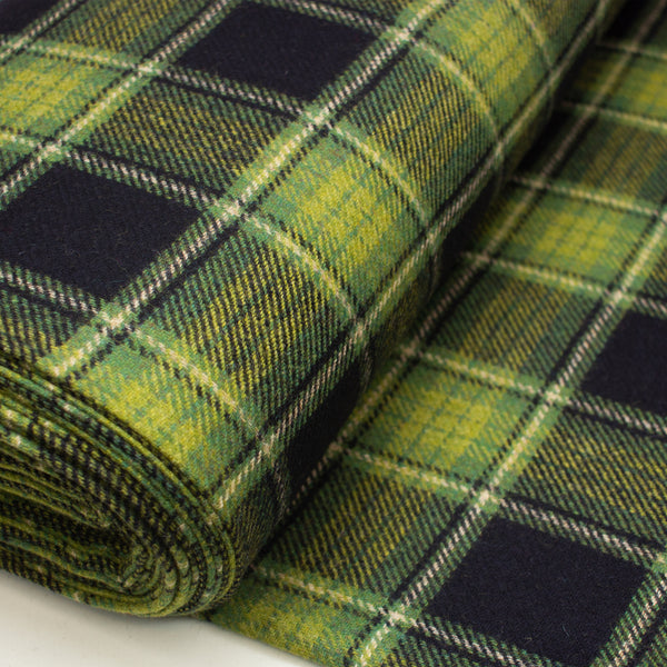 Wool - No. 58 - Peridot Tartan Check