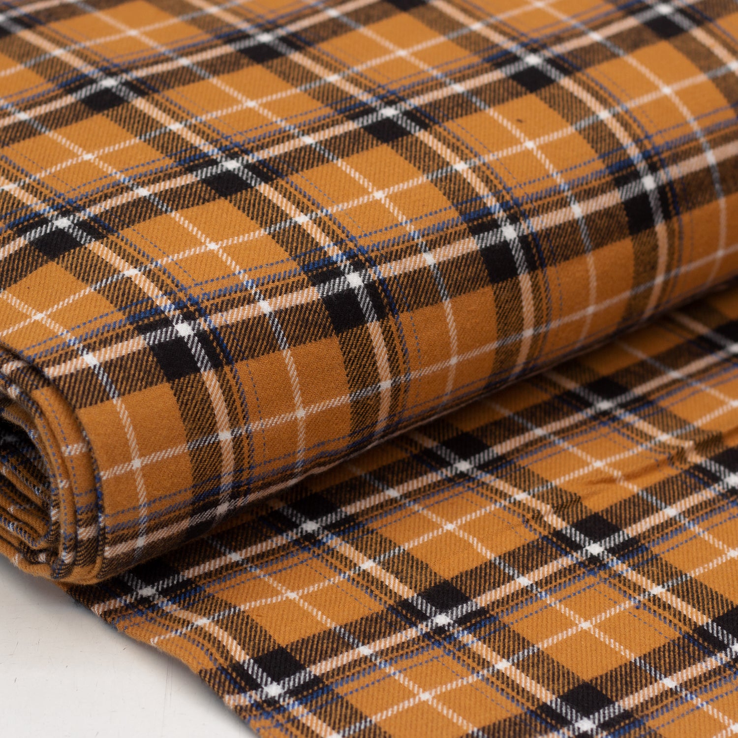 Brushed Cotton Check - Marmalade