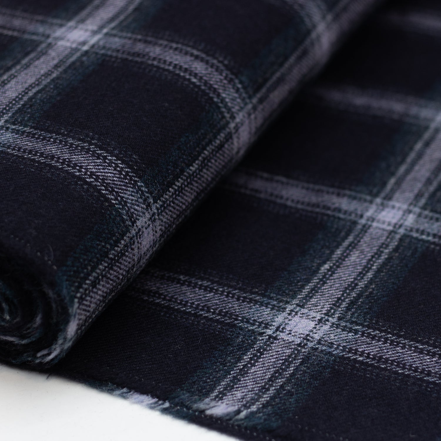 Wool - No. 75 - Deep Indigo / Lilac Check