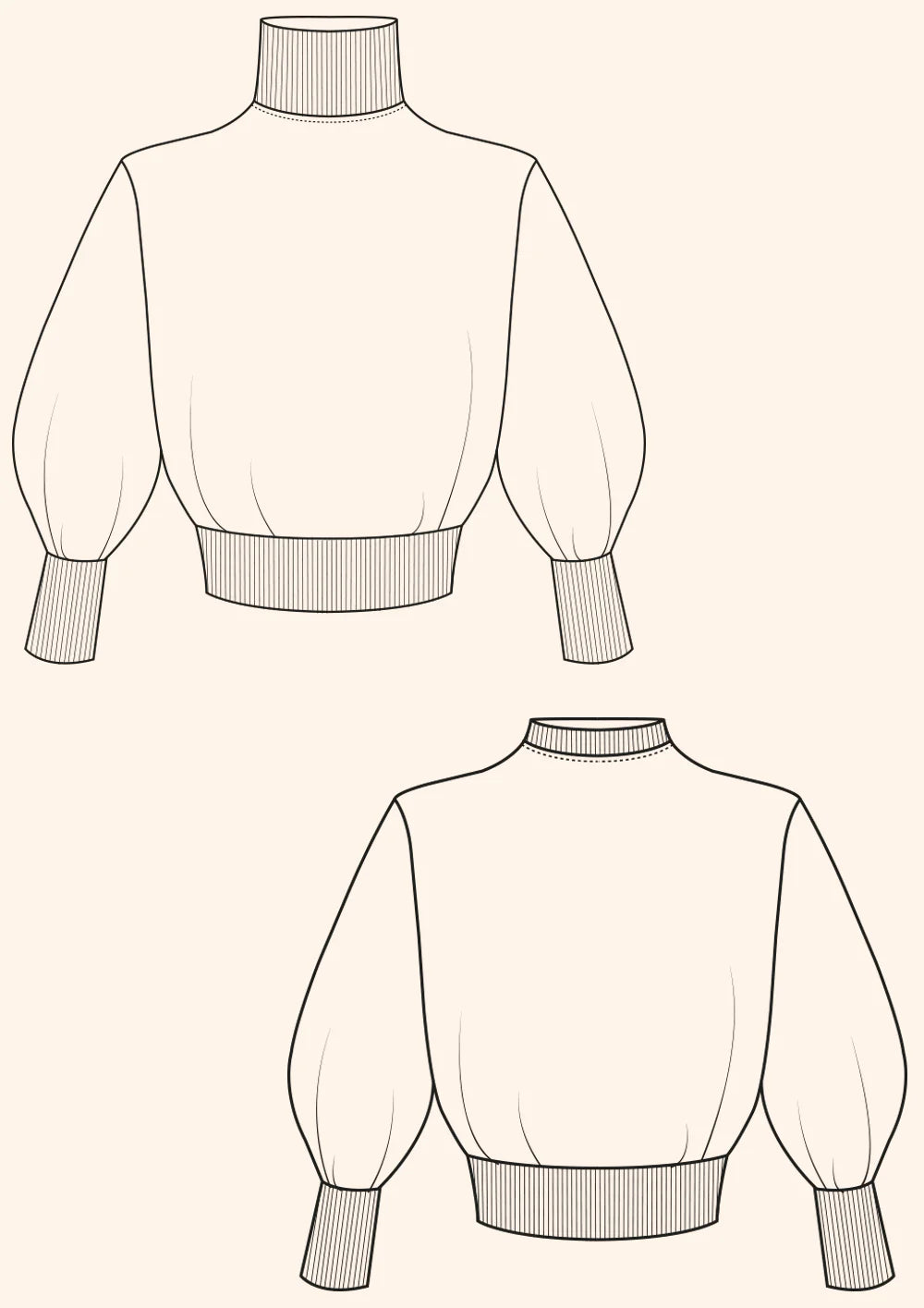 Modern Sewing Company - Rib Sweater - PDF Pattern
