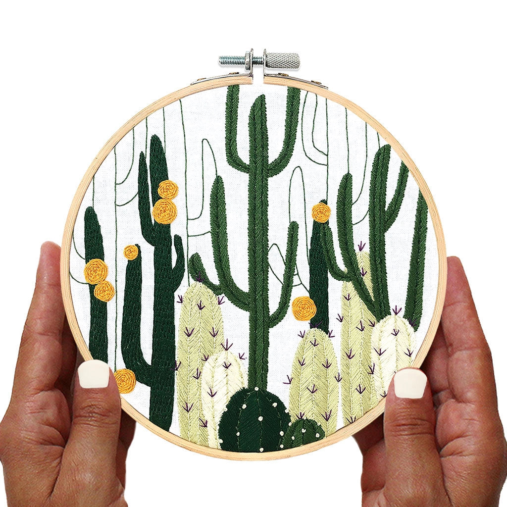 Embroidery and Sage - Kit - Cactus Bloom
