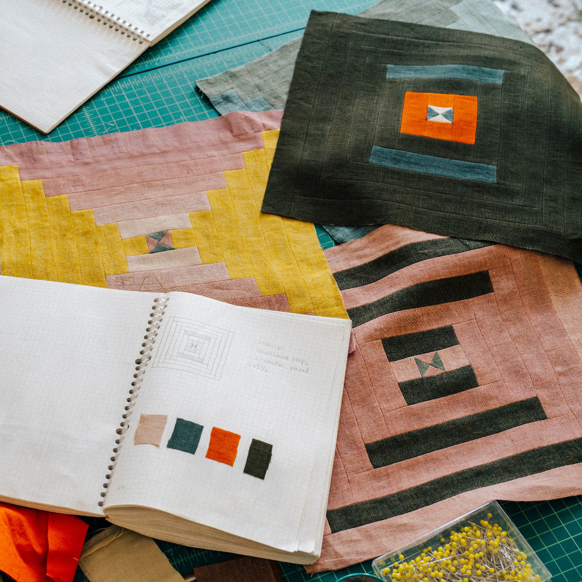 Log Cabin Quilt Block: 3-Day Workshop with Catherine-Marie Longtin