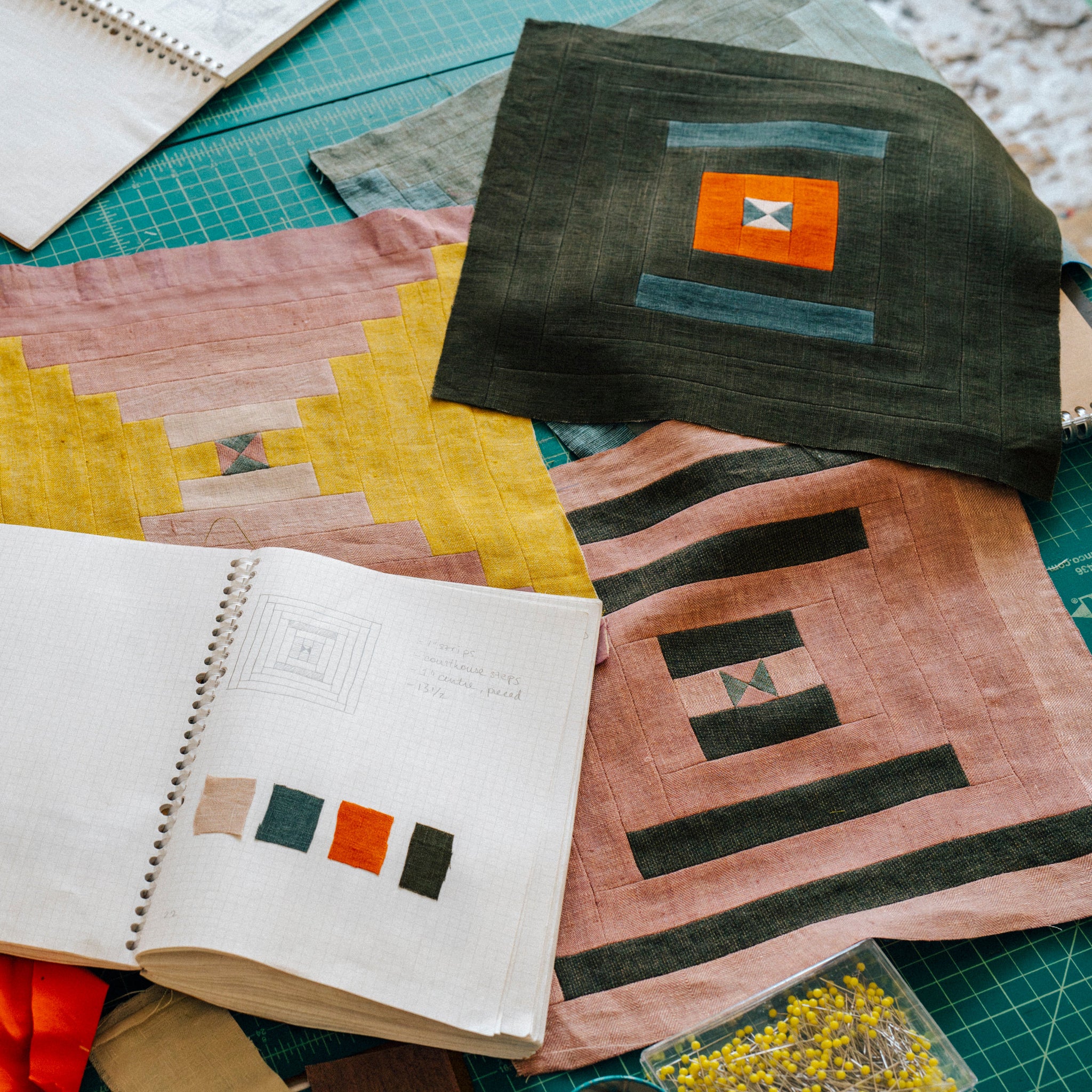 An Evening with Catherine-Marie Longtin: Log Cabin Quilt Blocks