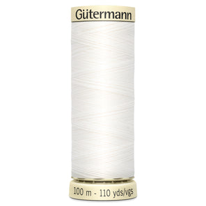 Gutermann Sew All Thread - White 800