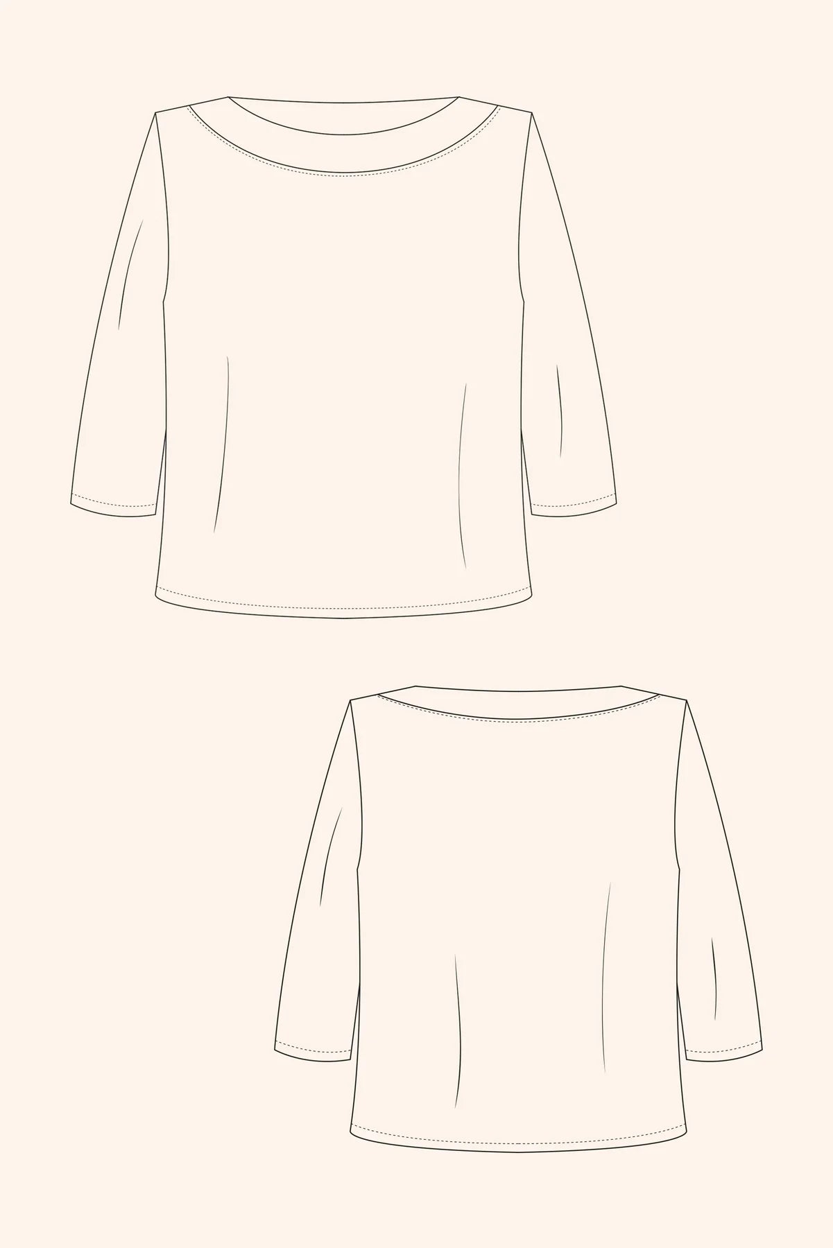 Modern Sewing Company - Boatneck Top - PDF Pattern