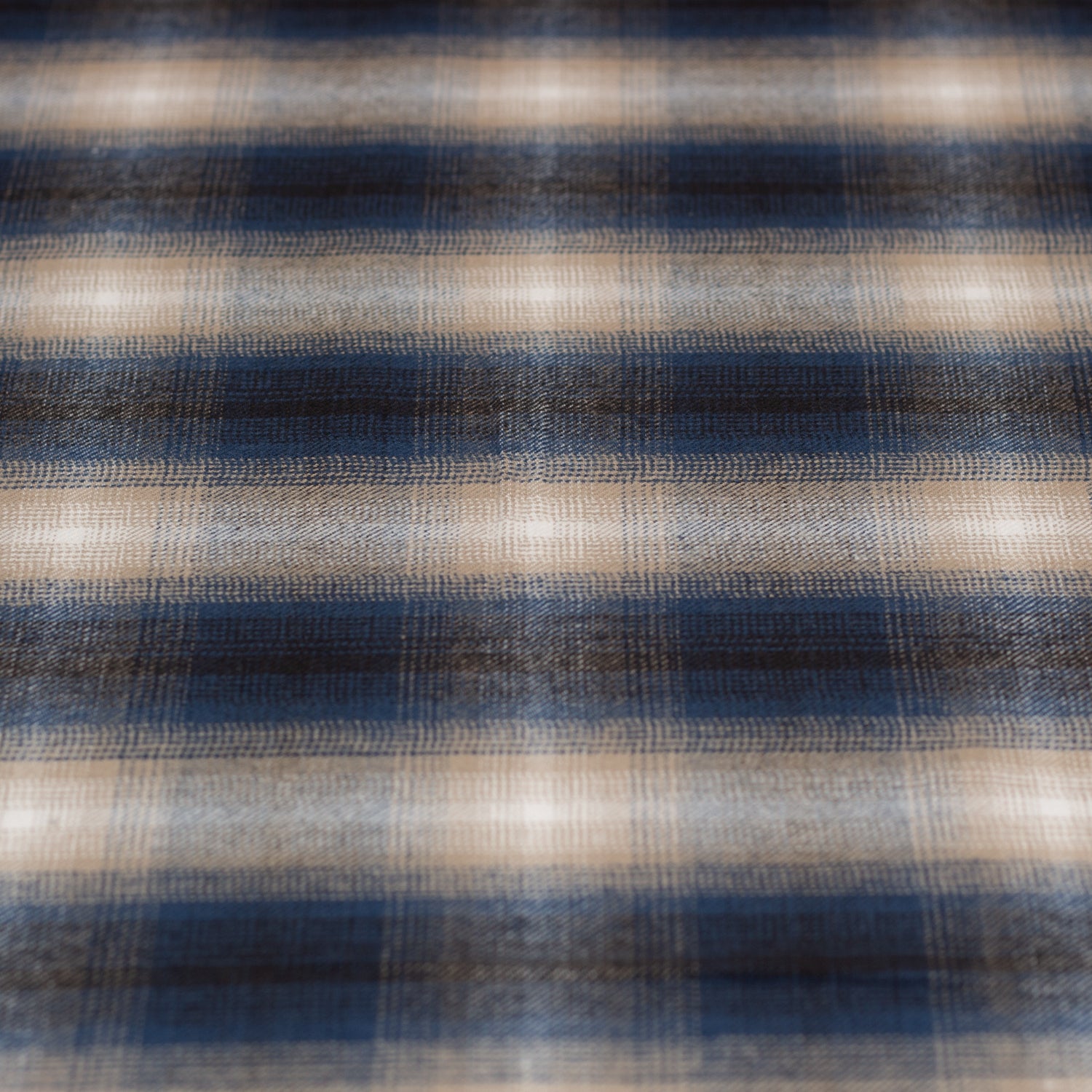 Brushed Cotton Check - Hazy Blue