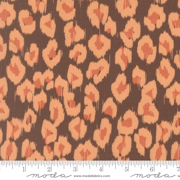 Printed Cotton Poplin - Jessica Rose - Sunlit Ruins - Mauve Ikat
