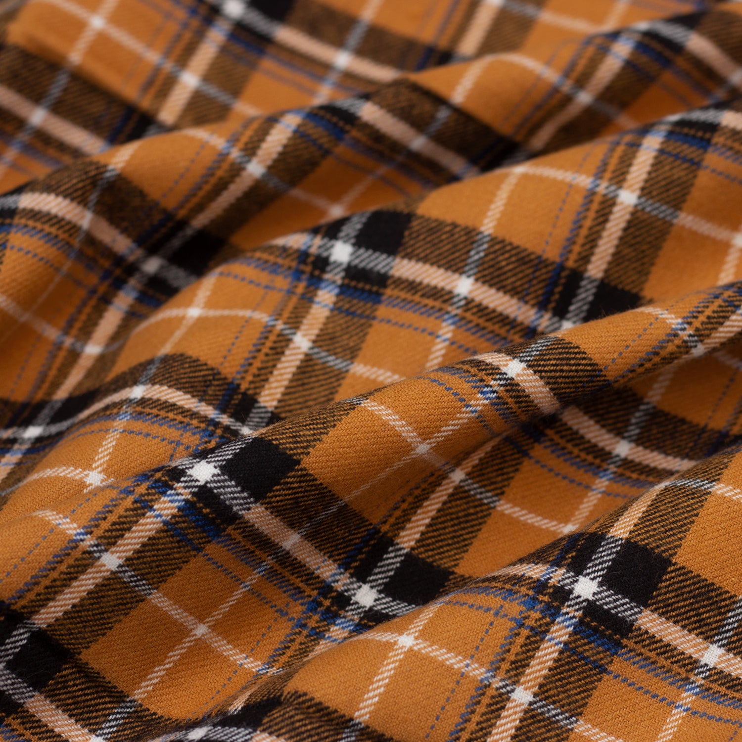 Brushed Cotton Check - Marmalade