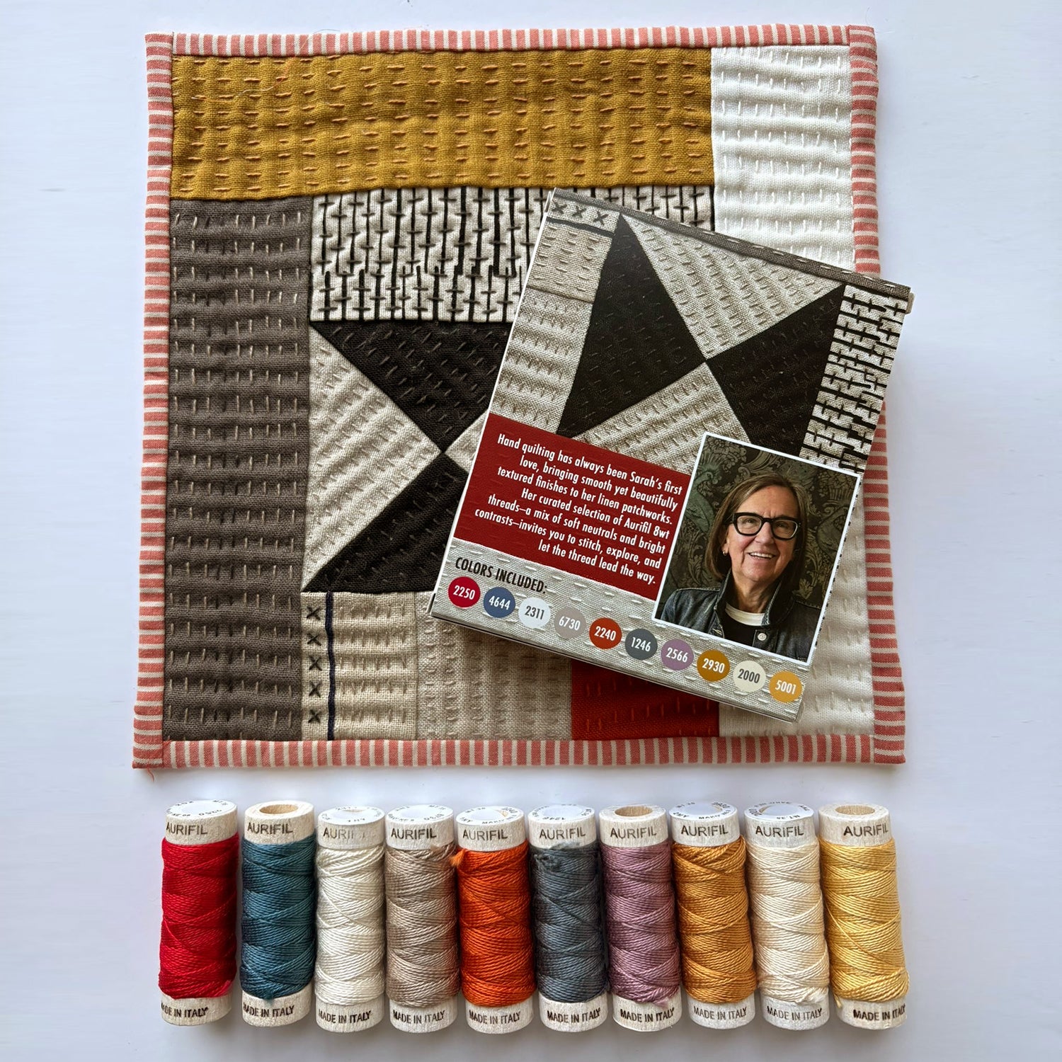 Aurifil 8wt Cotton Thread Gift Set - From Story to Stitch, by Sarah Hibbert