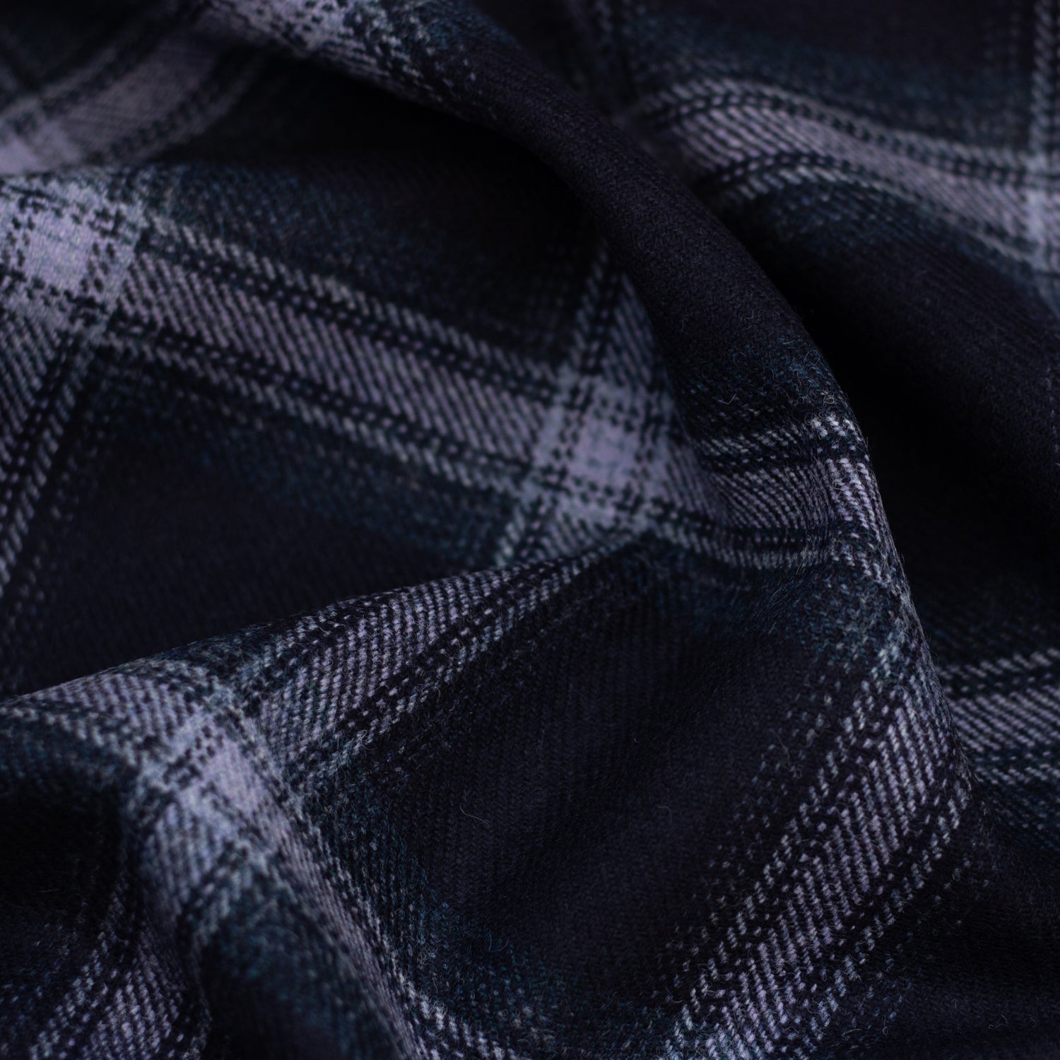 Wool - No. 75 - Deep Indigo / Lilac Check