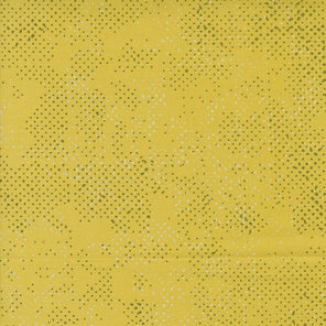 Printed Cotton Poplin - Zen Chic - Spotted - Maize
