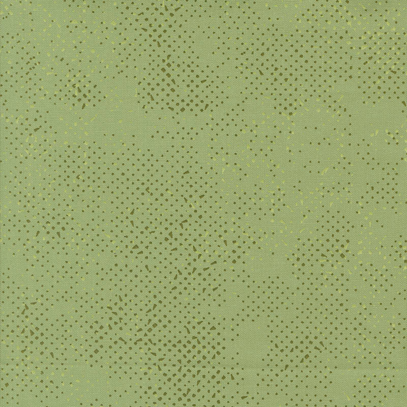 Printed Cotton Poplin - Zen Chic - Spotted - Sage