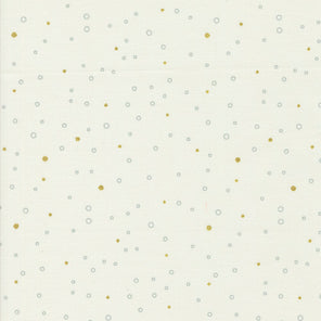 Printed Cotton Poplin - Zen Chic - Shimmer Crosses Ivory