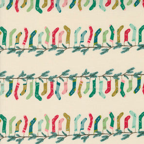 Printed Cotton Poplin - Cozy Wonderland - Stockings