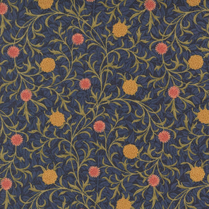 Printed Cotton Poplin - Morris Manor - Rosette - Twilight