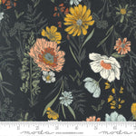 Printed Cotton Poplin - Woodland Wildflowers - Wonder Florals - Charcoal