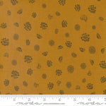Printed Cotton Poplin - Woodland Wildflowers - Royal Rounds - Caramel