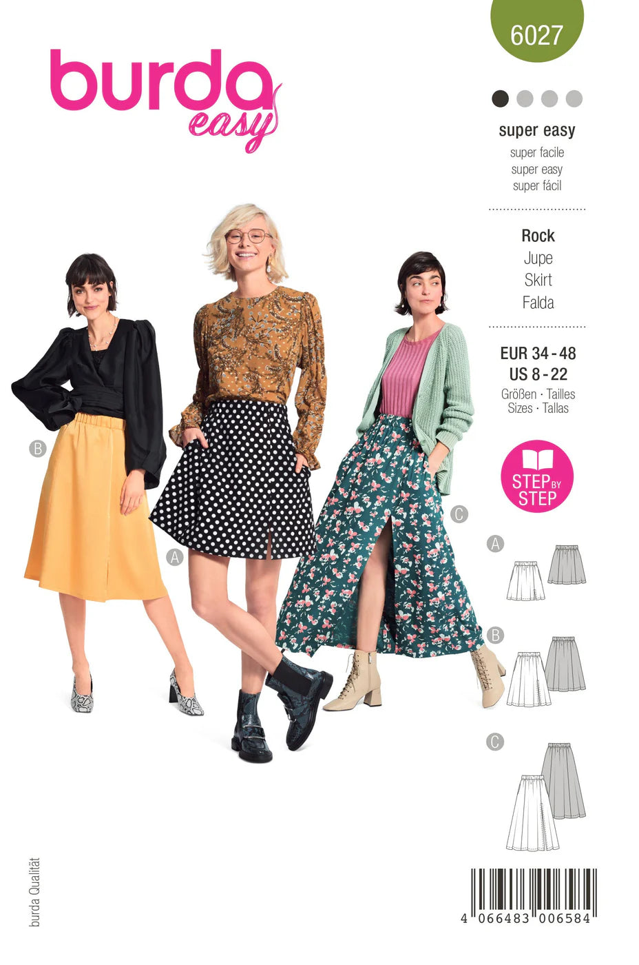Burda 6027 - Easy Skirt Pattern