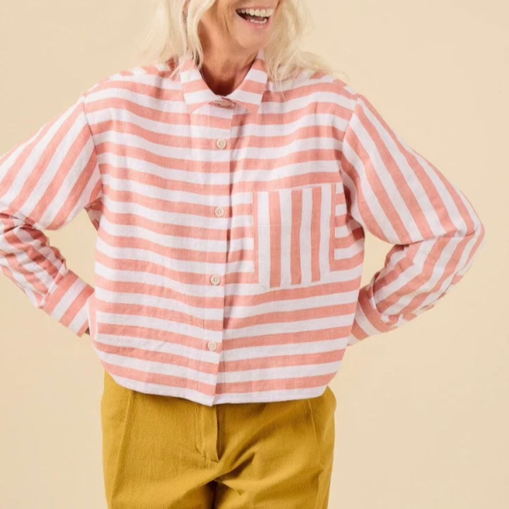 Closet Core Patterns Jenna Button Up Shirt and Dress Adult Dressmaking Ray Stitch