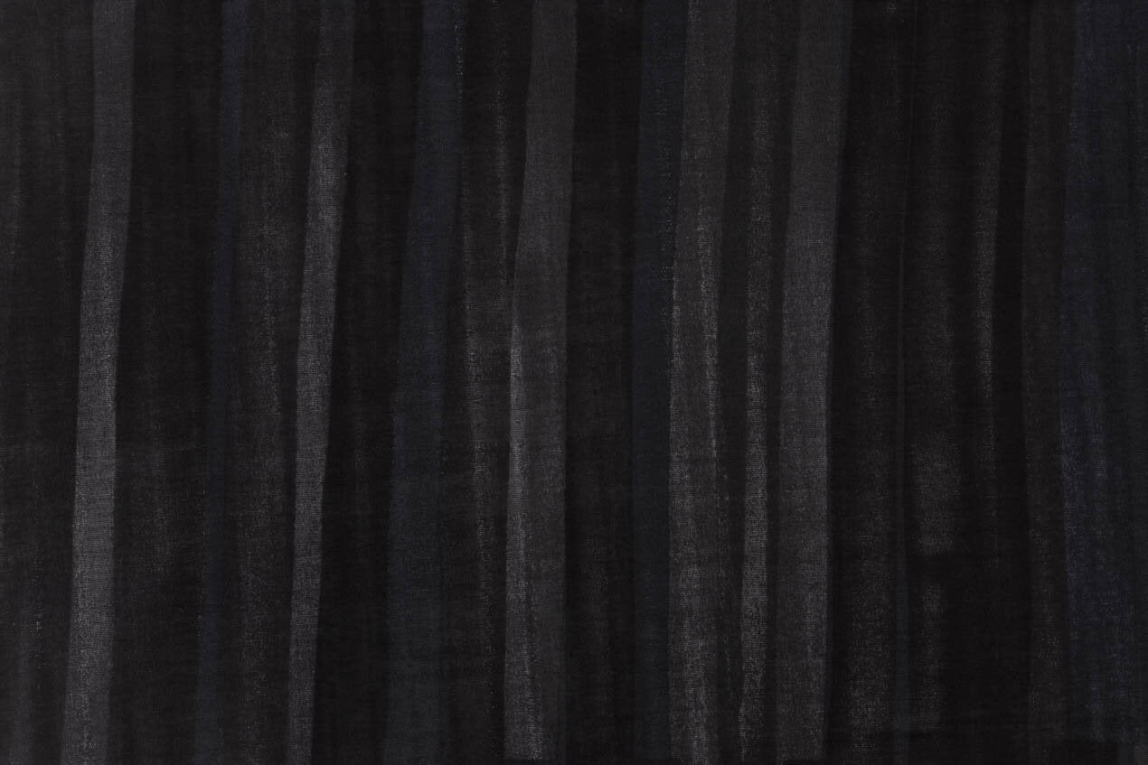 Japanese printed cotton double gauze - Black