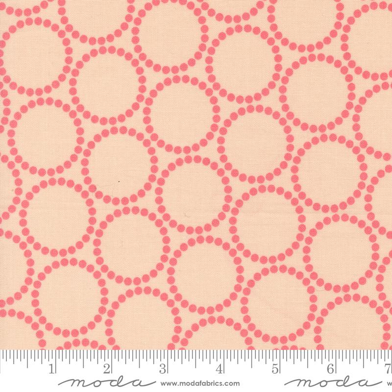 Printed Cotton Poplin - Love Letter for Moda - Pink Strawberries