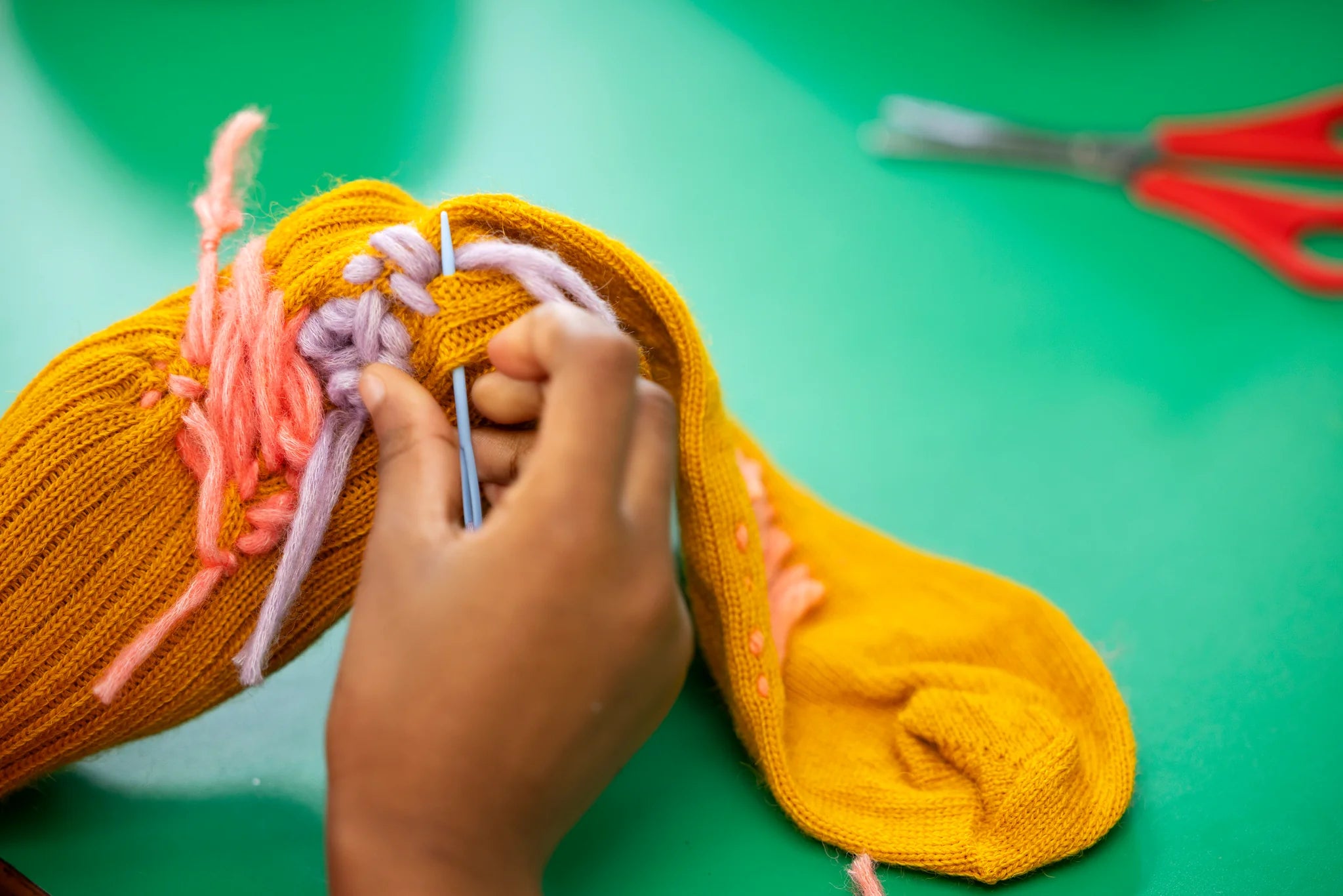 Socks: Imaginative Mending by Celia Pym
