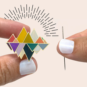 Embroidery and Sage - Magnetic Needle Minder - The Mountains