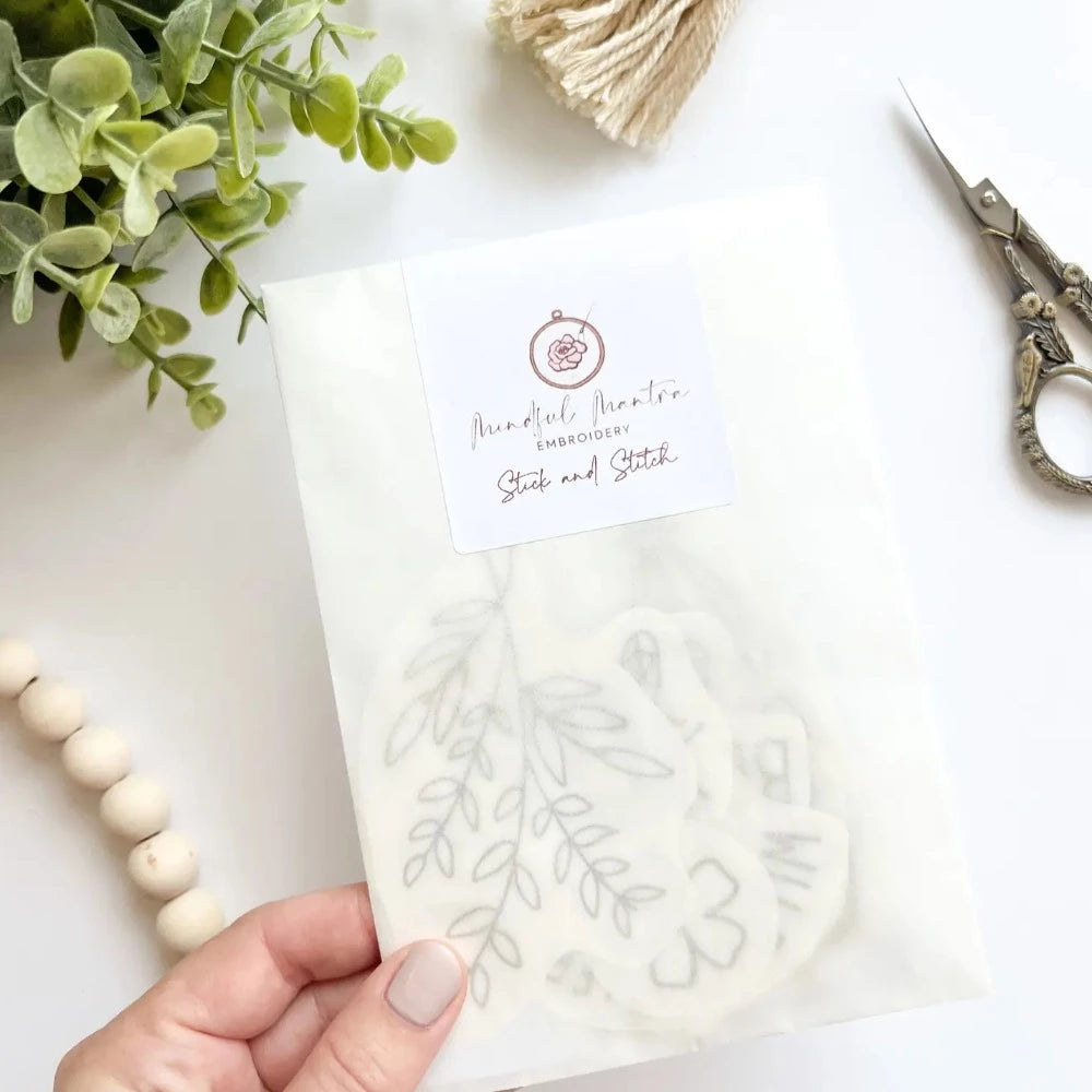 Embroidery Kit - Stick and Stitch Embroidery Patterns - T-Shirt Motif