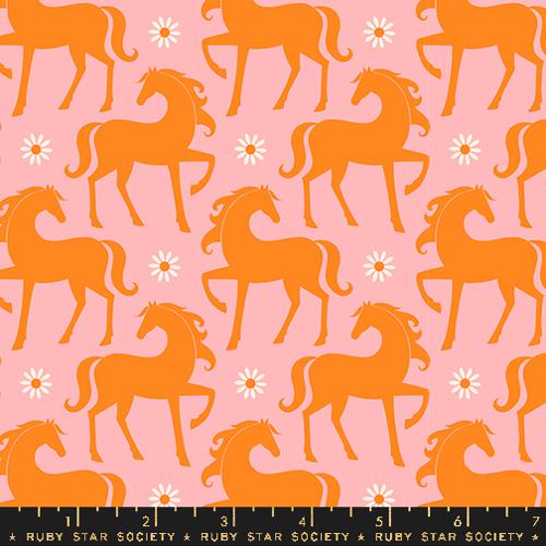 Printed Cotton Poplin - Carousel by Ruby Star - Balmy Pony