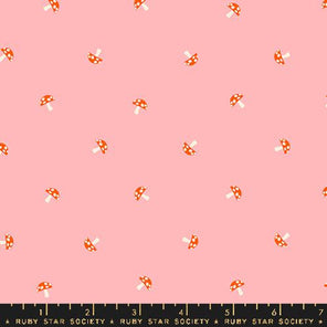 Printed Cotton Poplin - Carousel by Ruby Star - Balmy Mushroom